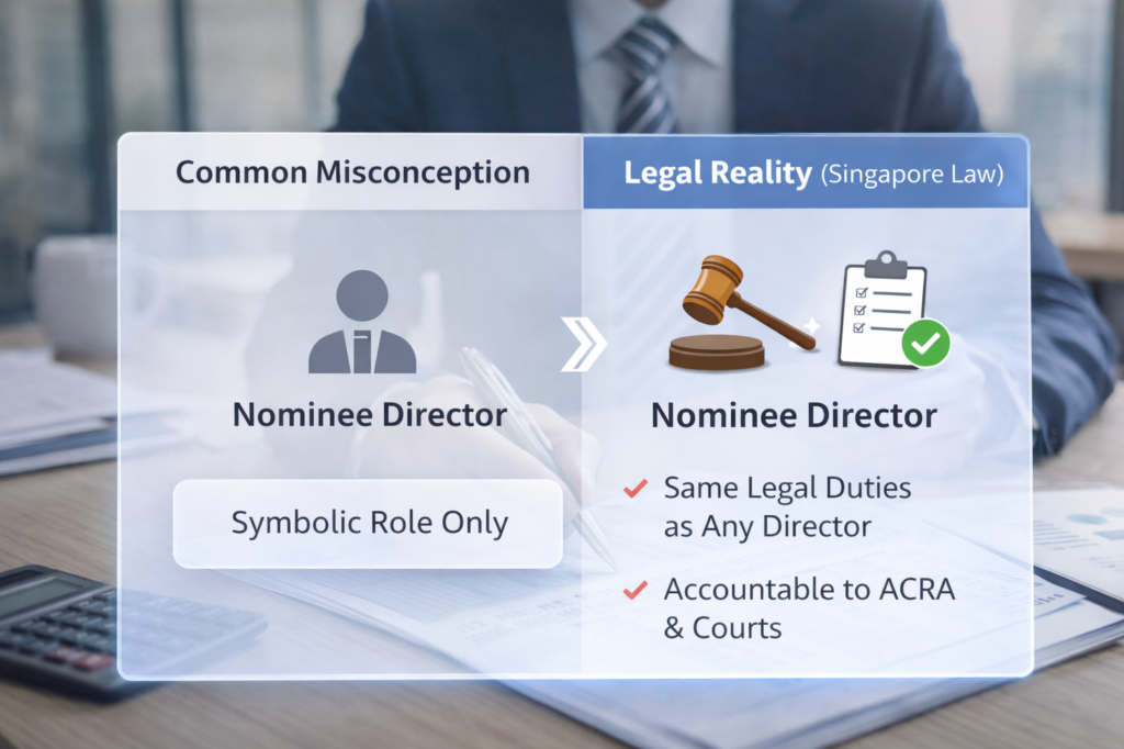 nominee director duties responsibilities Singapore