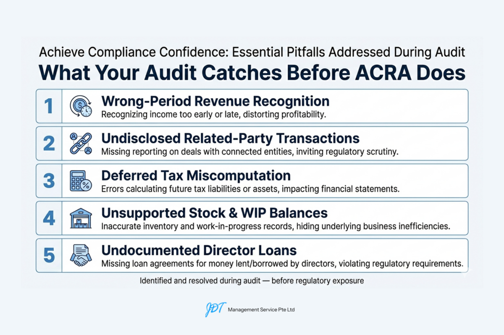 Five common regulatory pitfalls auditing services help Singapore SMEs avoid with ACRA
